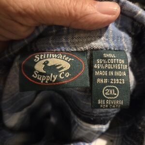 Stillwater Supply Co. Navy Plaid Men's Casual Shirt